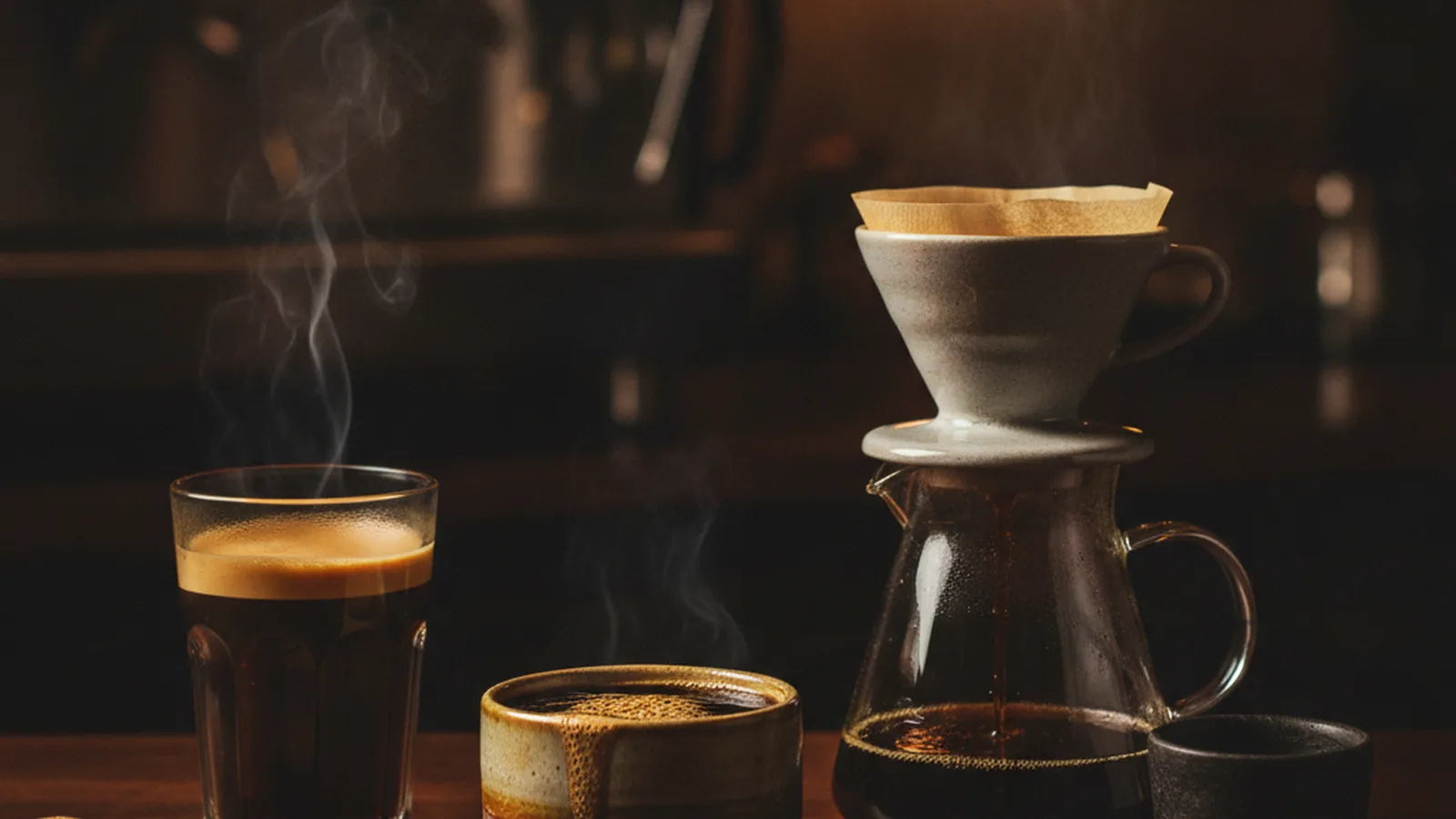 Americano vs long black vs filter coffee.