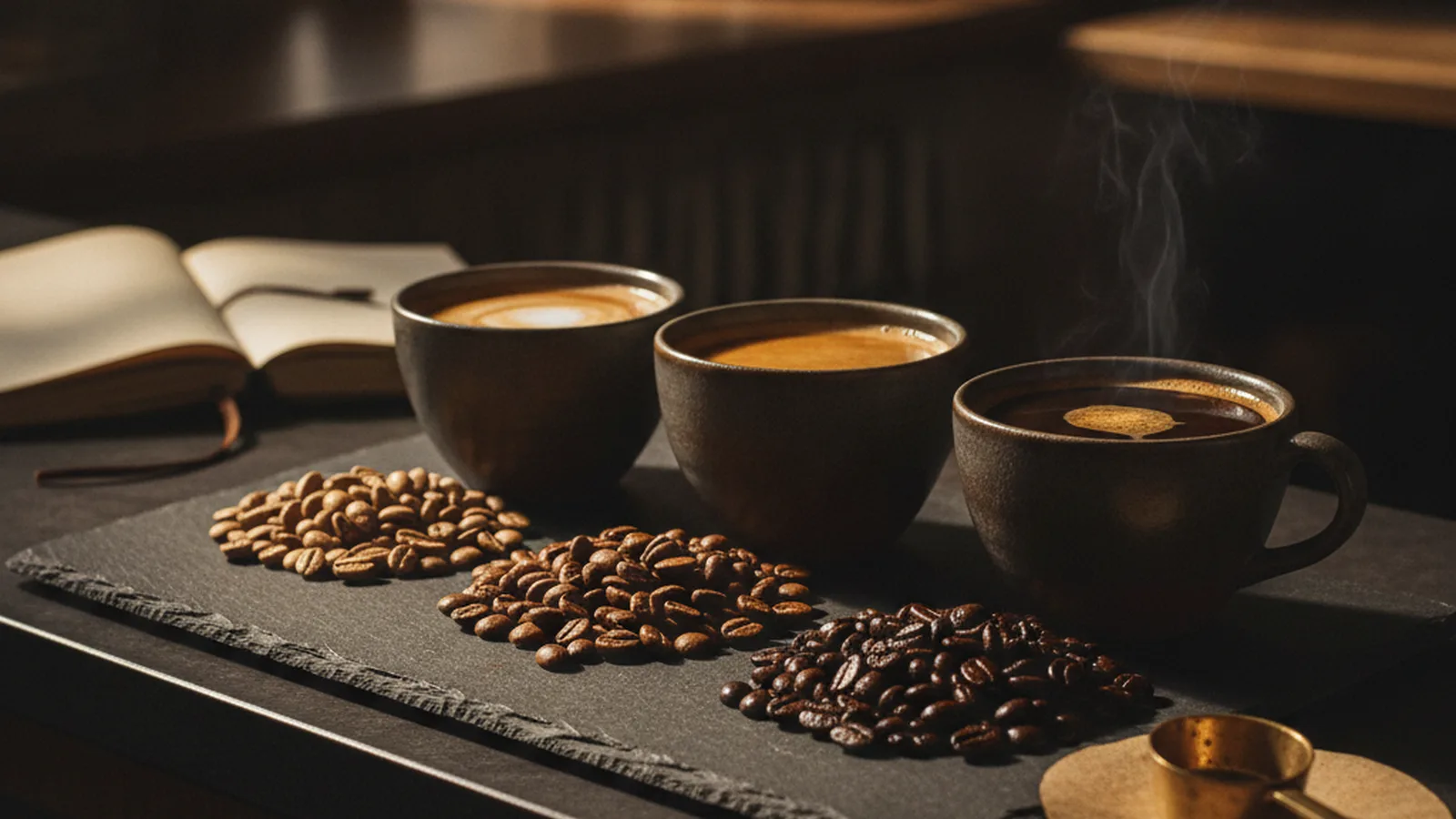 Coffee roast levels decoded.