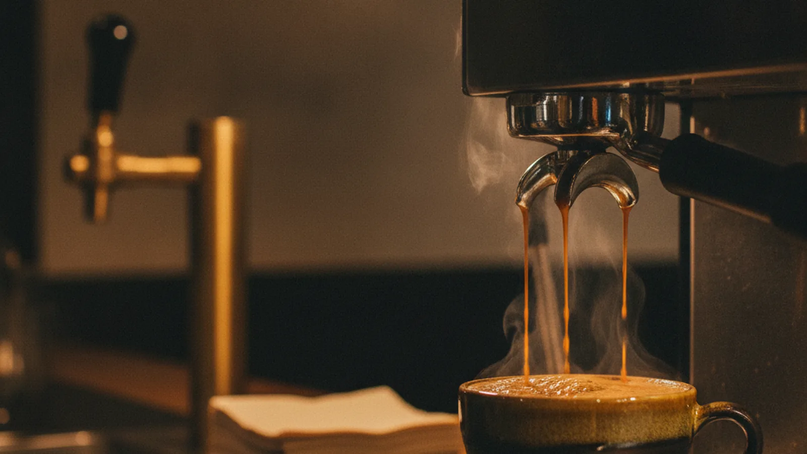 Espresso channeling.