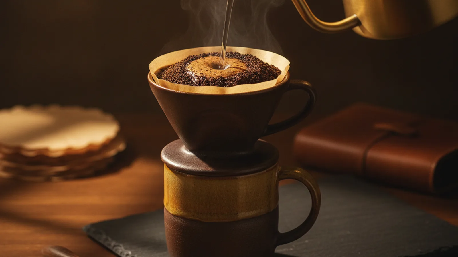Kalita wave coffee to water ratio and grind size.
