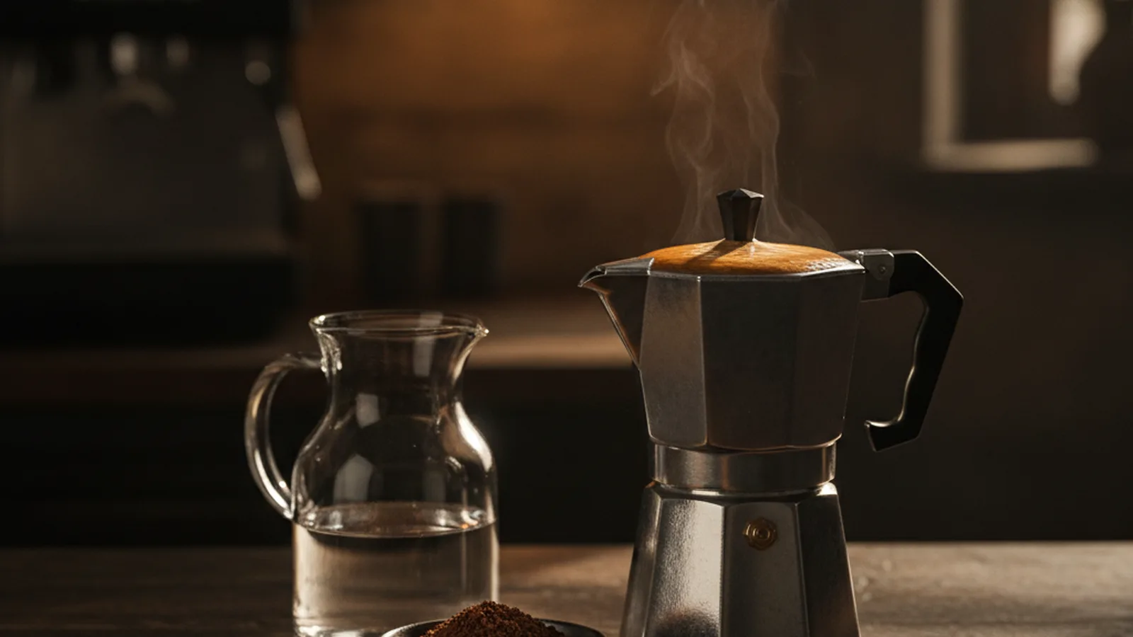 Moka pot coffee to water ratio and grind size.