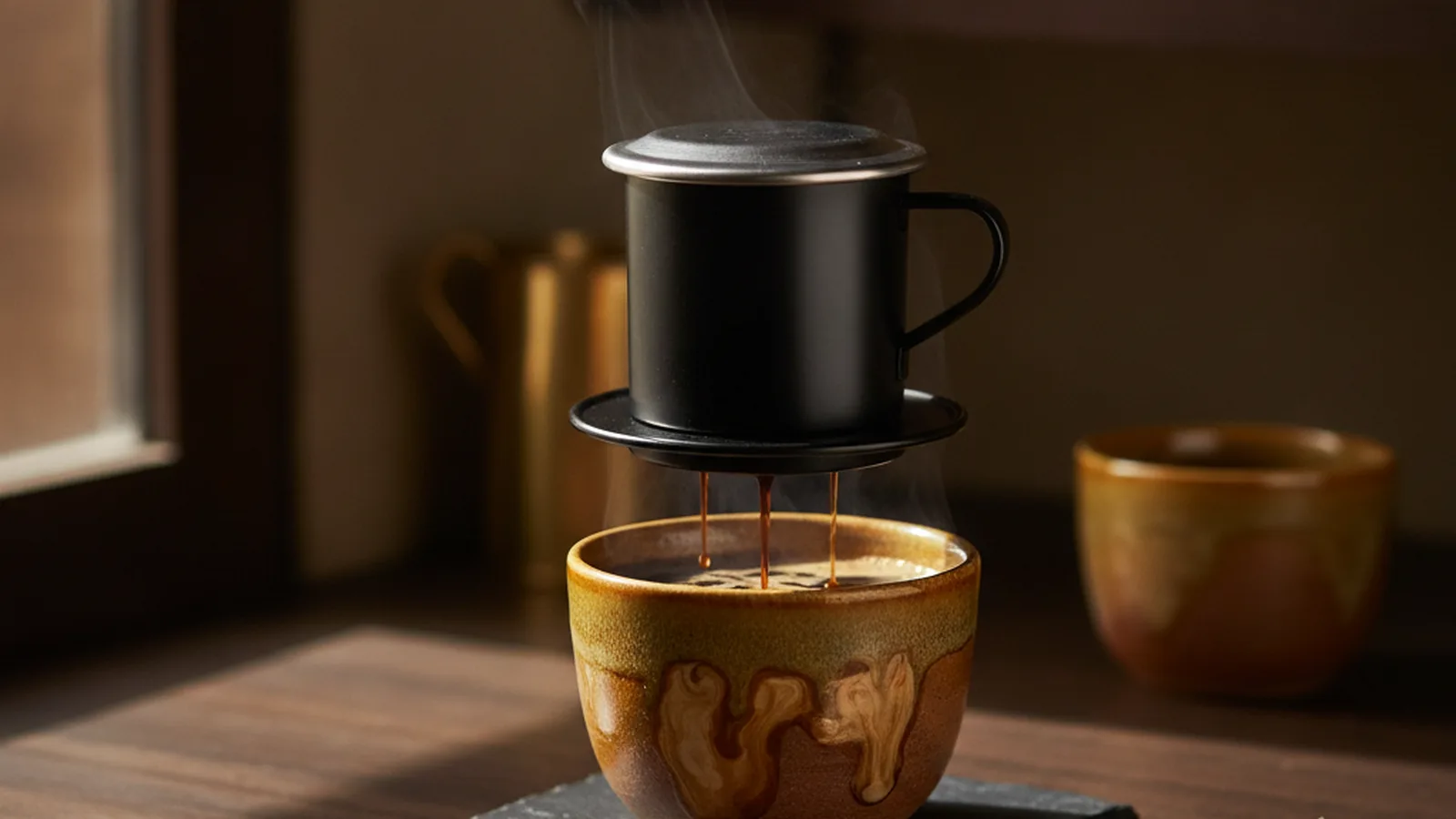 Vietnamese coffee phin.